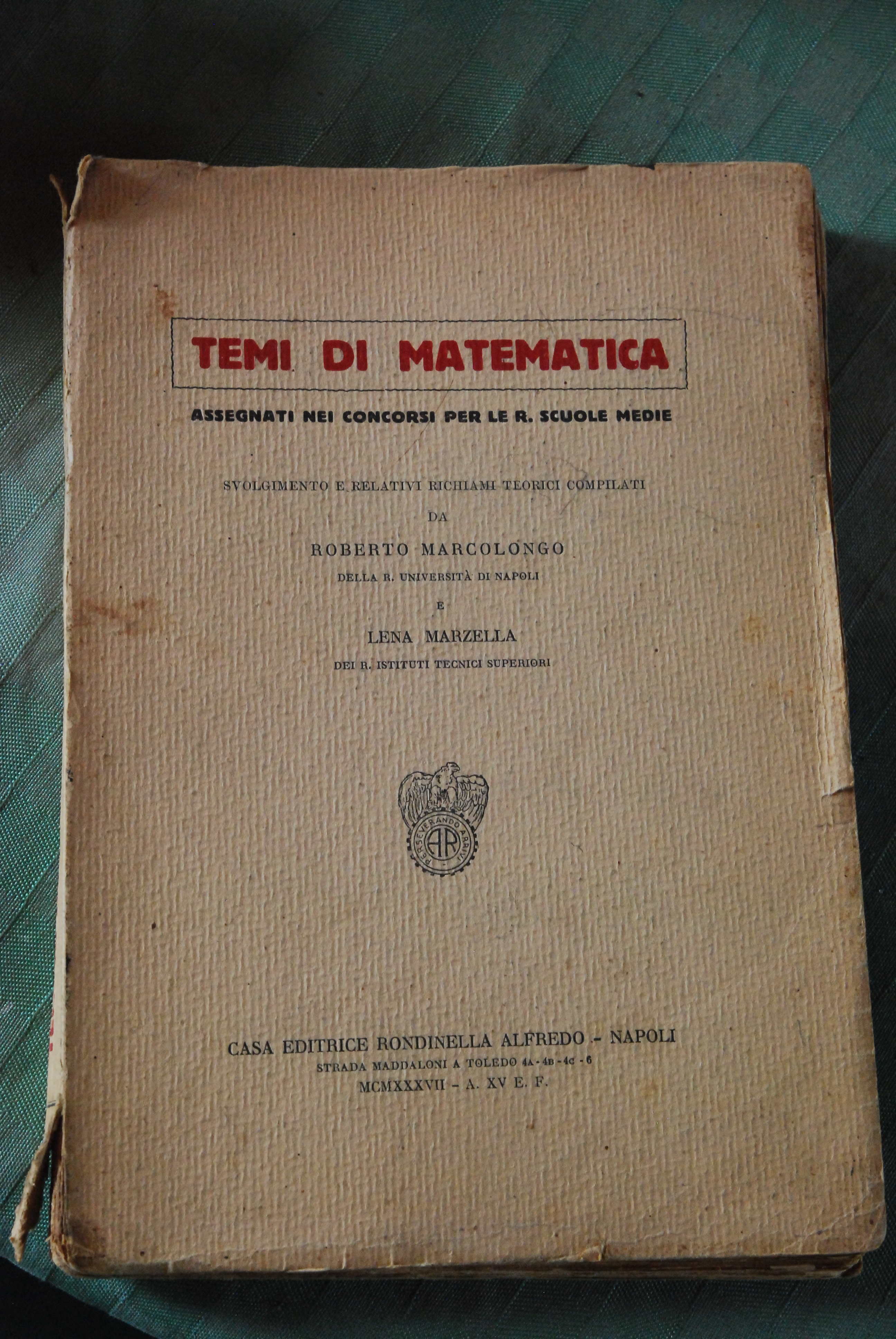 temi di matematica assegnati nei concorsi per le scuole medie …