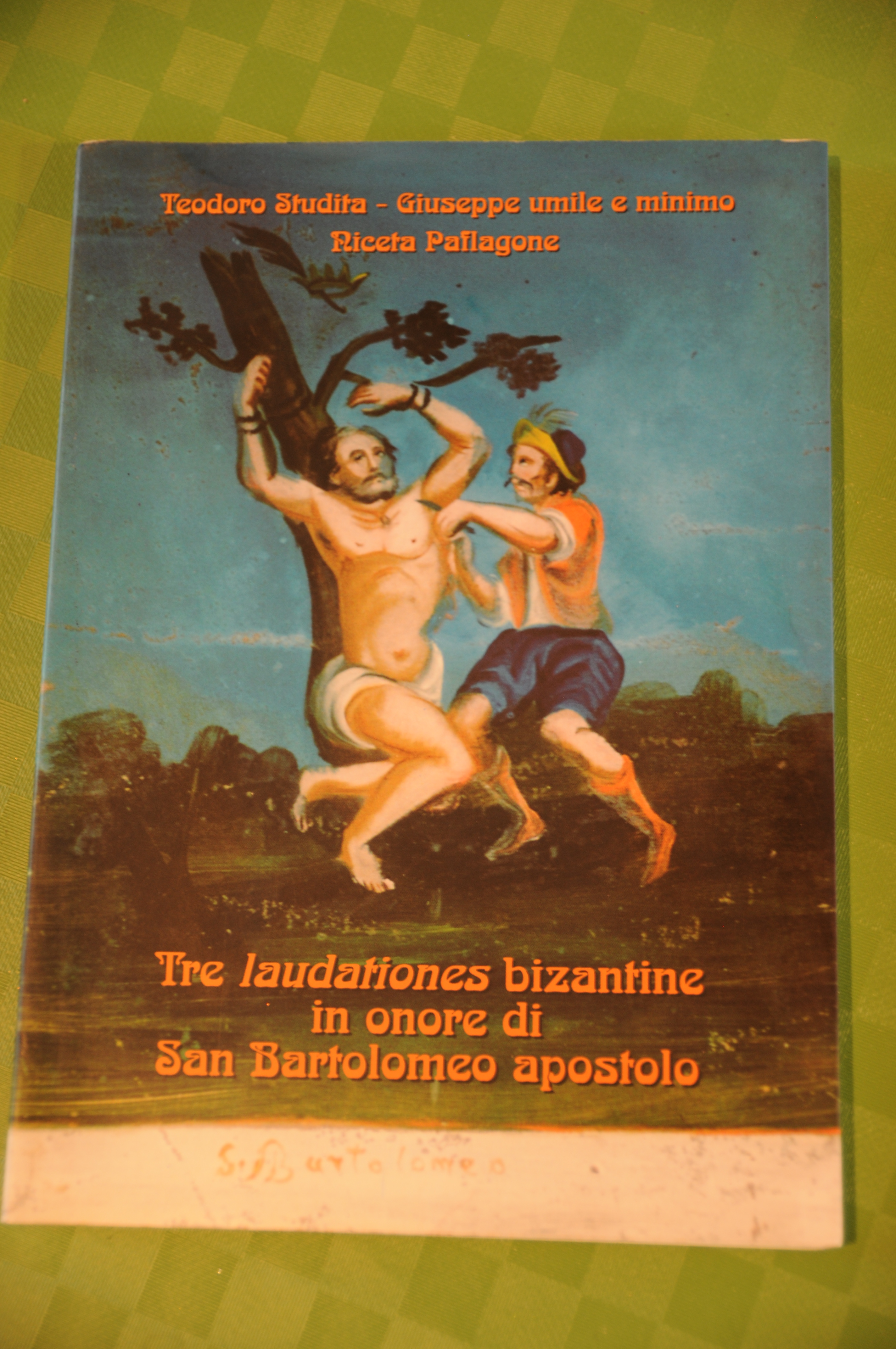 teodoro studita TRE laudationes bizantine in onore di san bartolomeo …