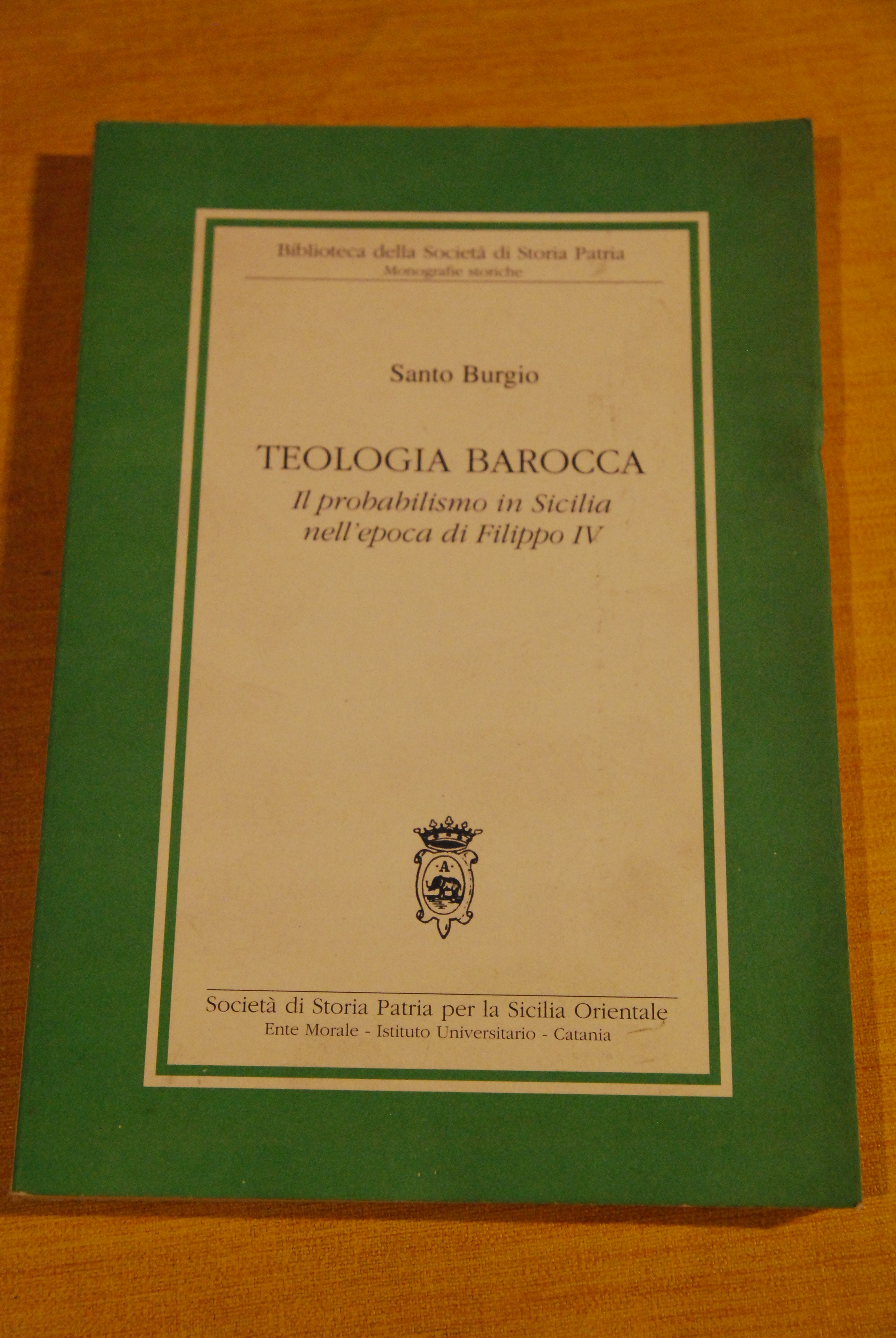 teologia barocca il probabilismo in sicilia nell'epoca di filippo IV