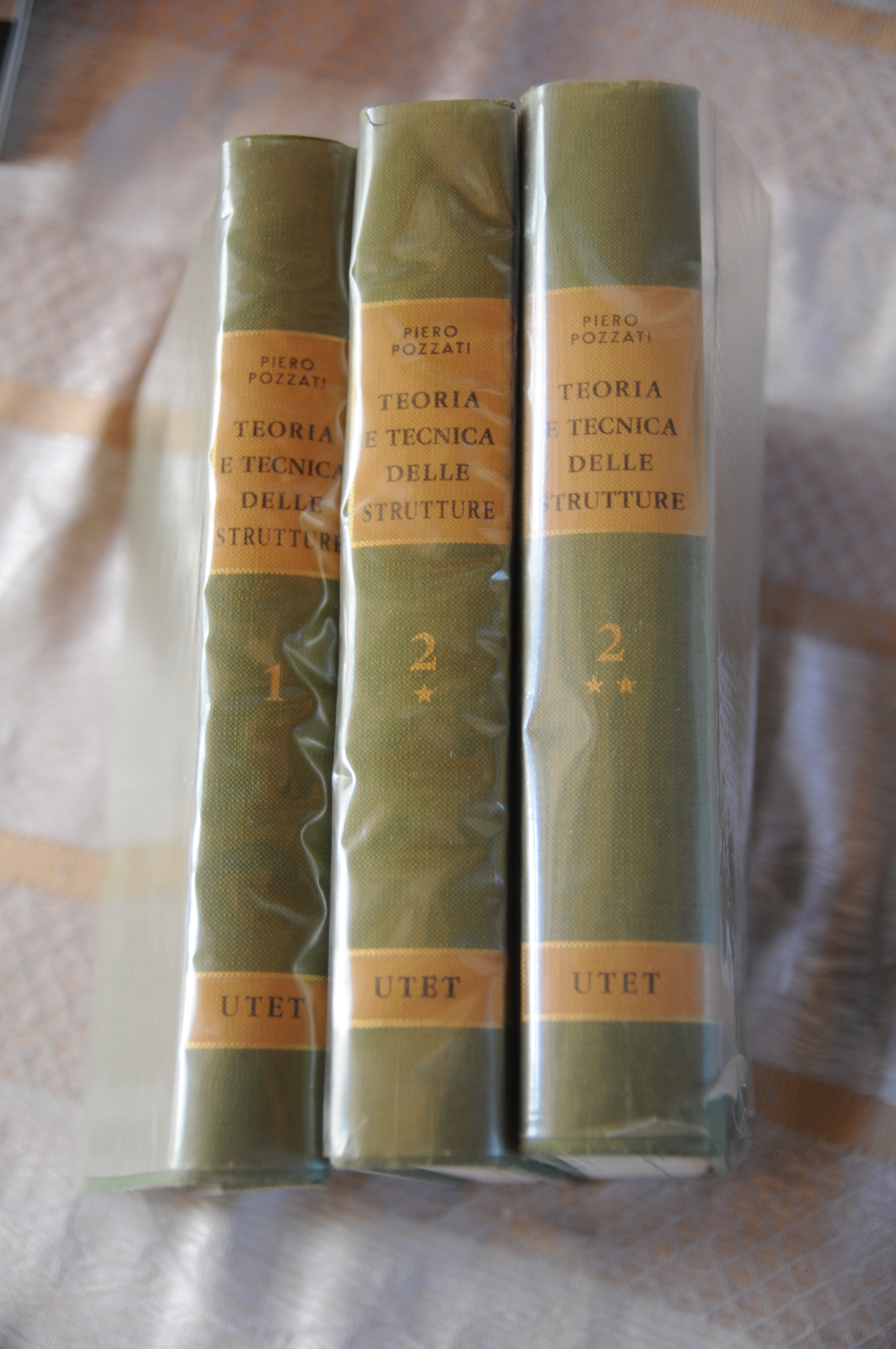teoria e tecnica delle strutture 3 voll. NUOVISSIMI mai aperti