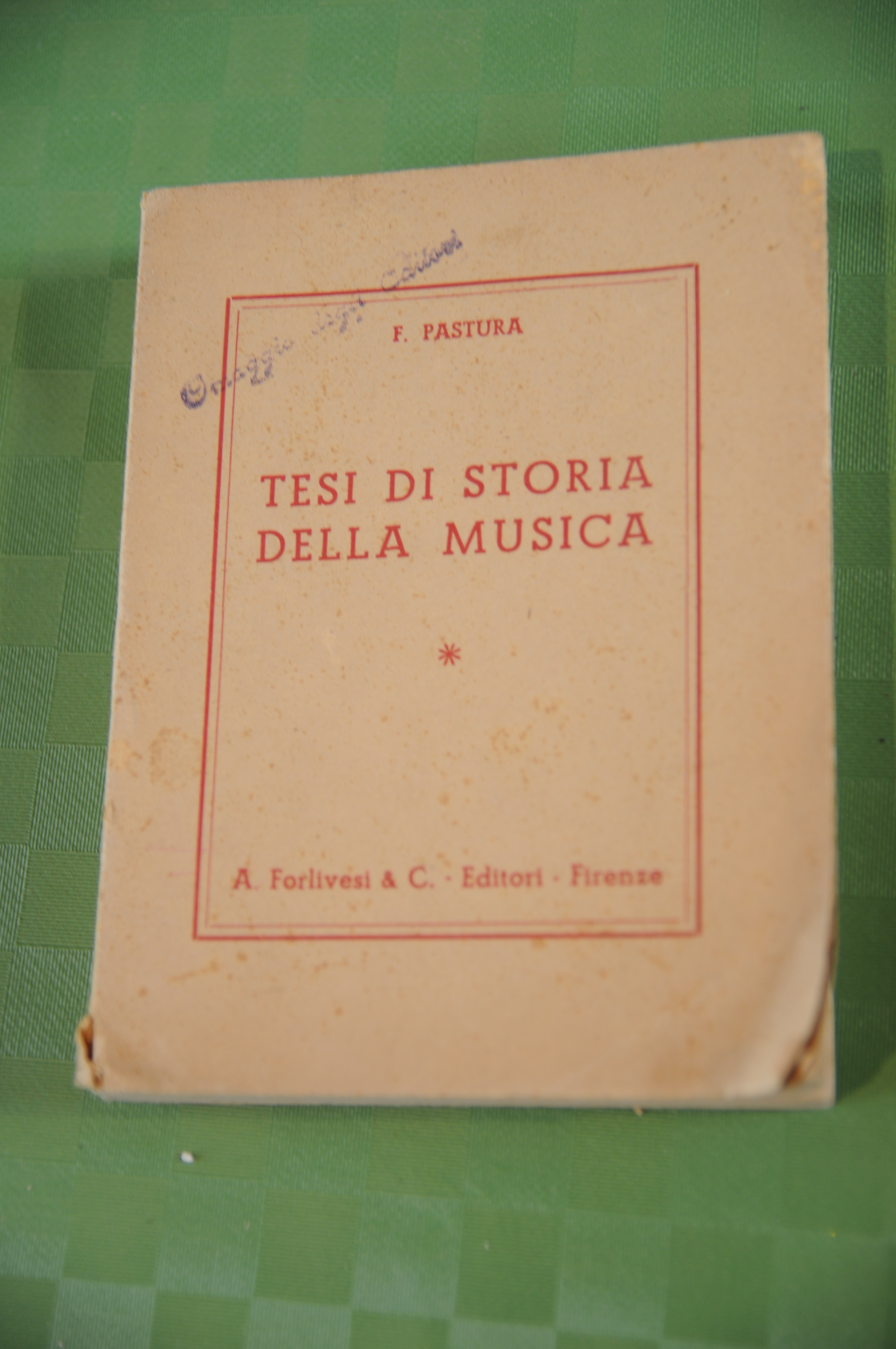 tesi di storia della musica 1 ed.