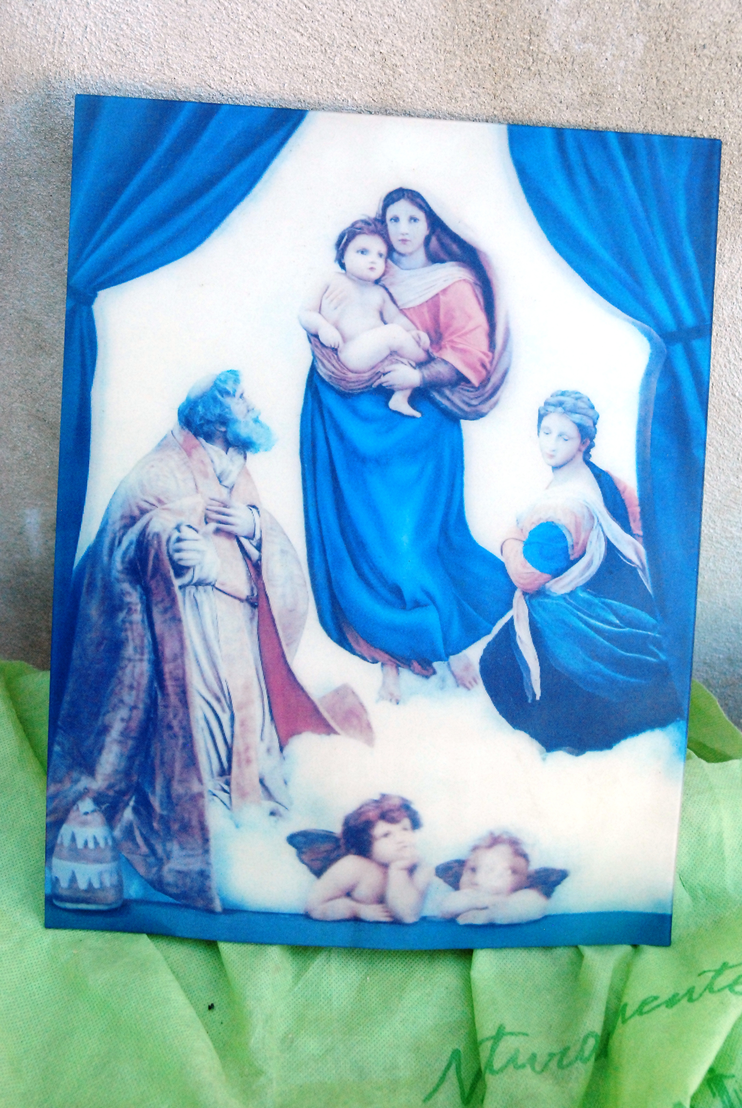 the sistine madonna stampa tridimensionale