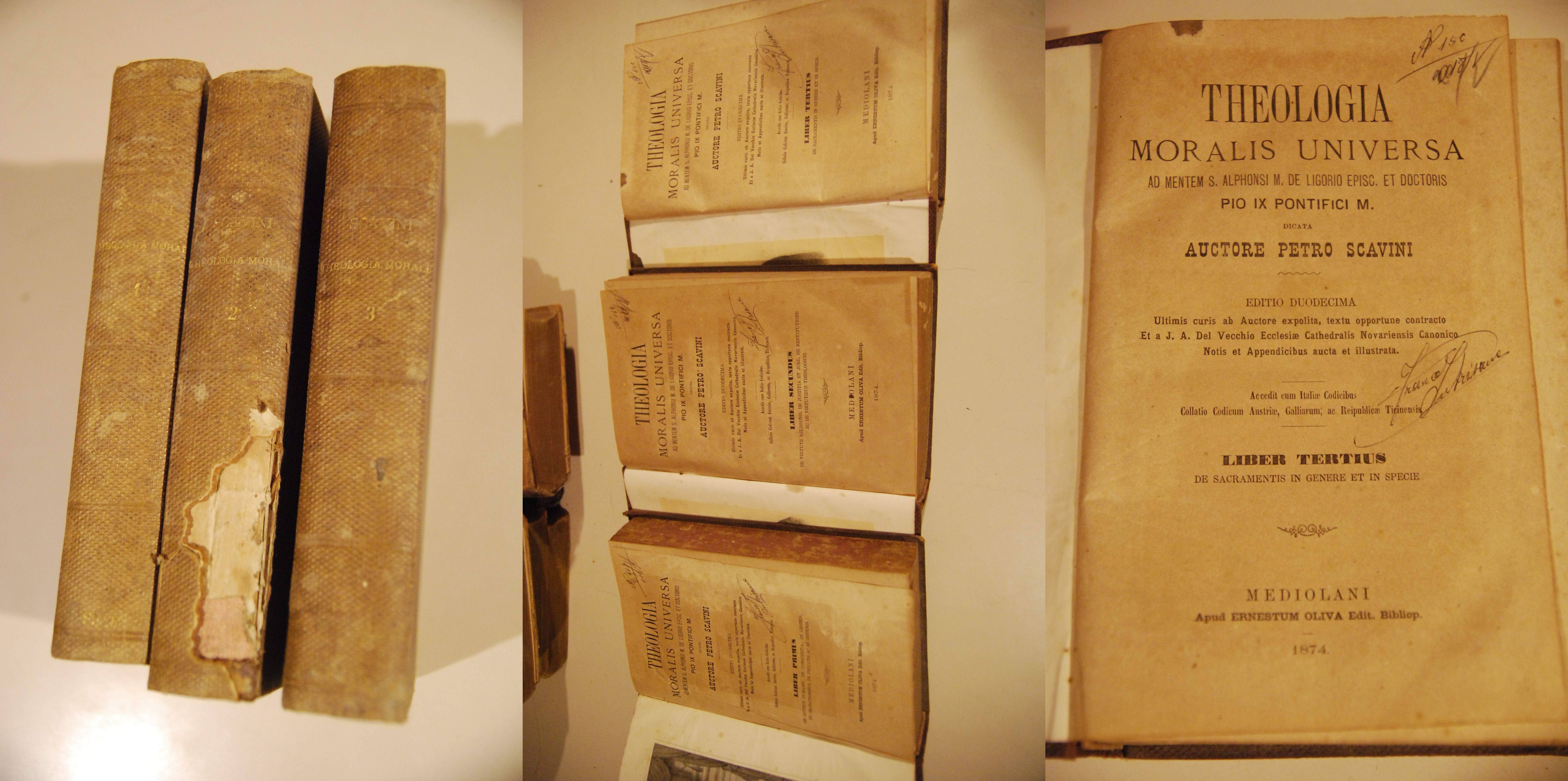 theologia moralis universa duodecima liber primus secundus tertius