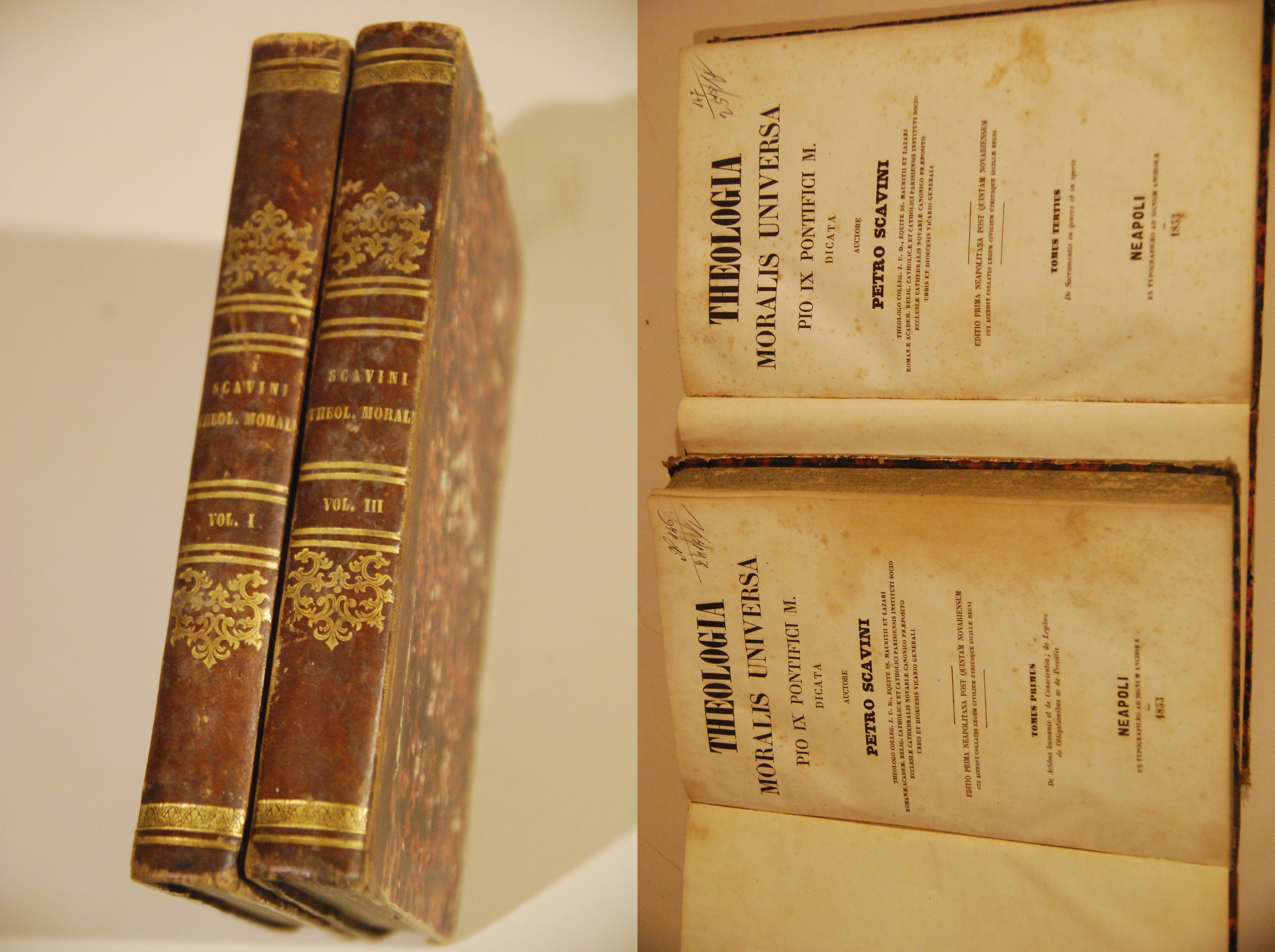 theologia moralis universa pio ix pontifici tumus primus tertius