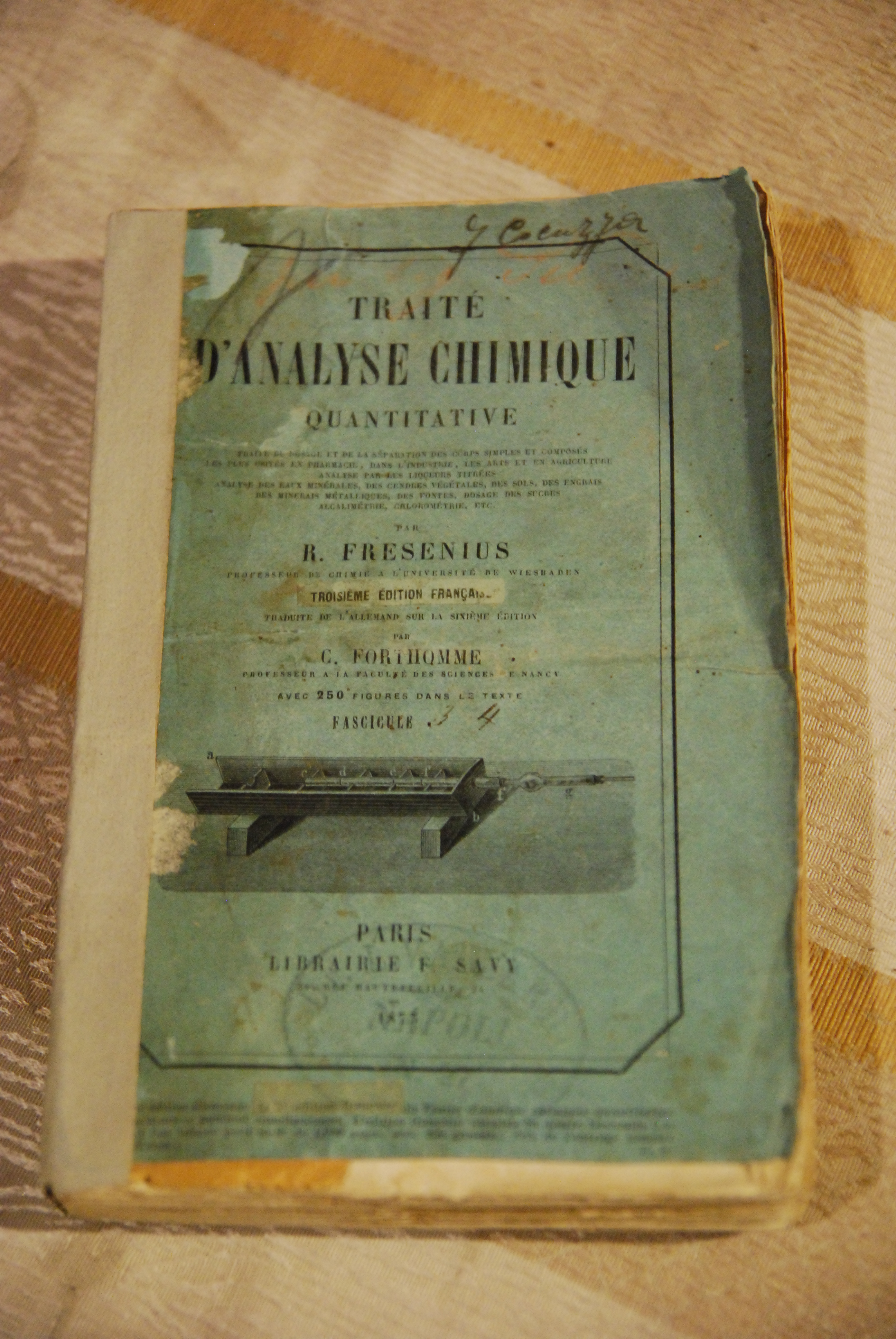 traite d'analyse chimique quantitative fascicule 3 e 4