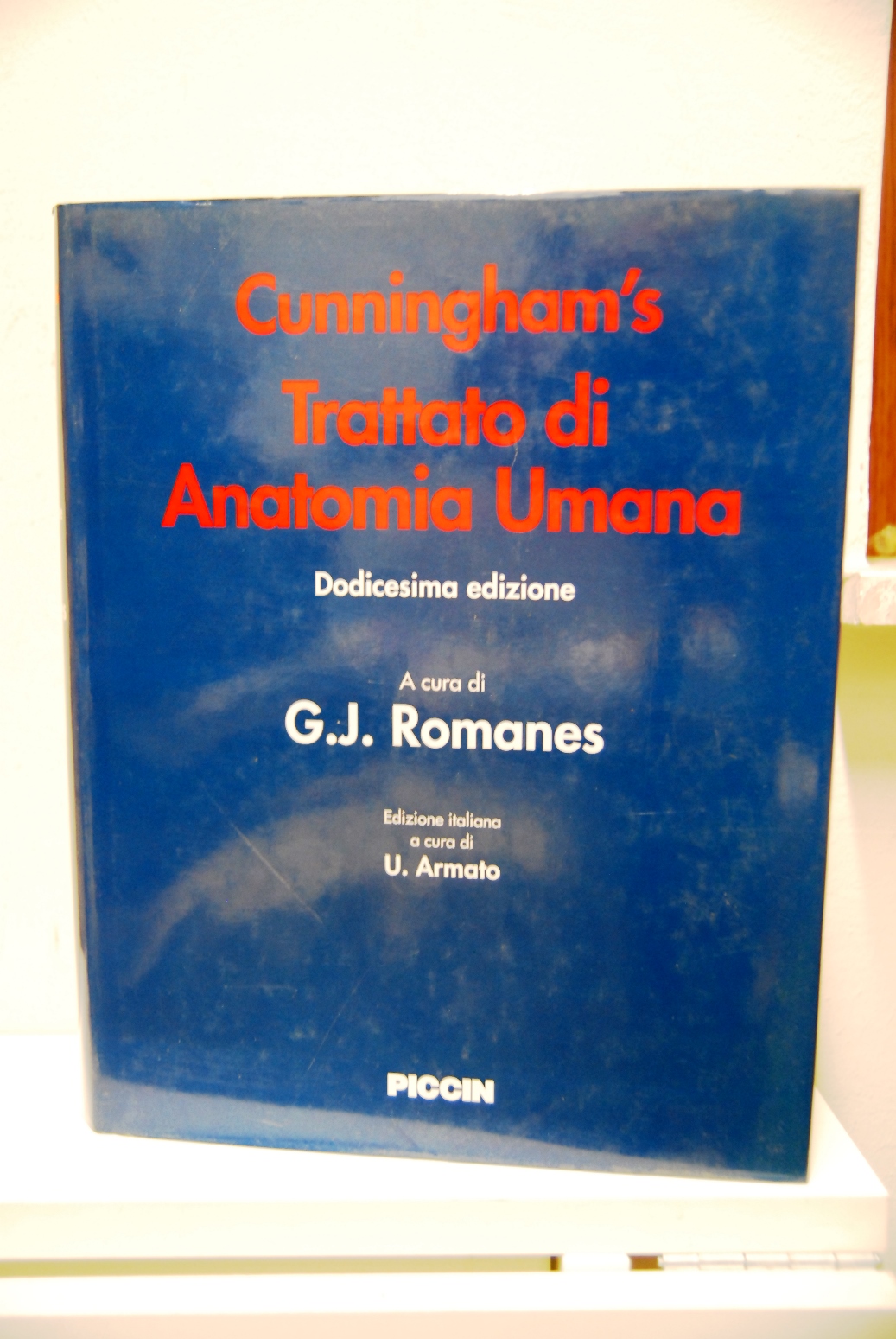 Trattato di Anatomia Umana, 1364 pagine, 4 copie
