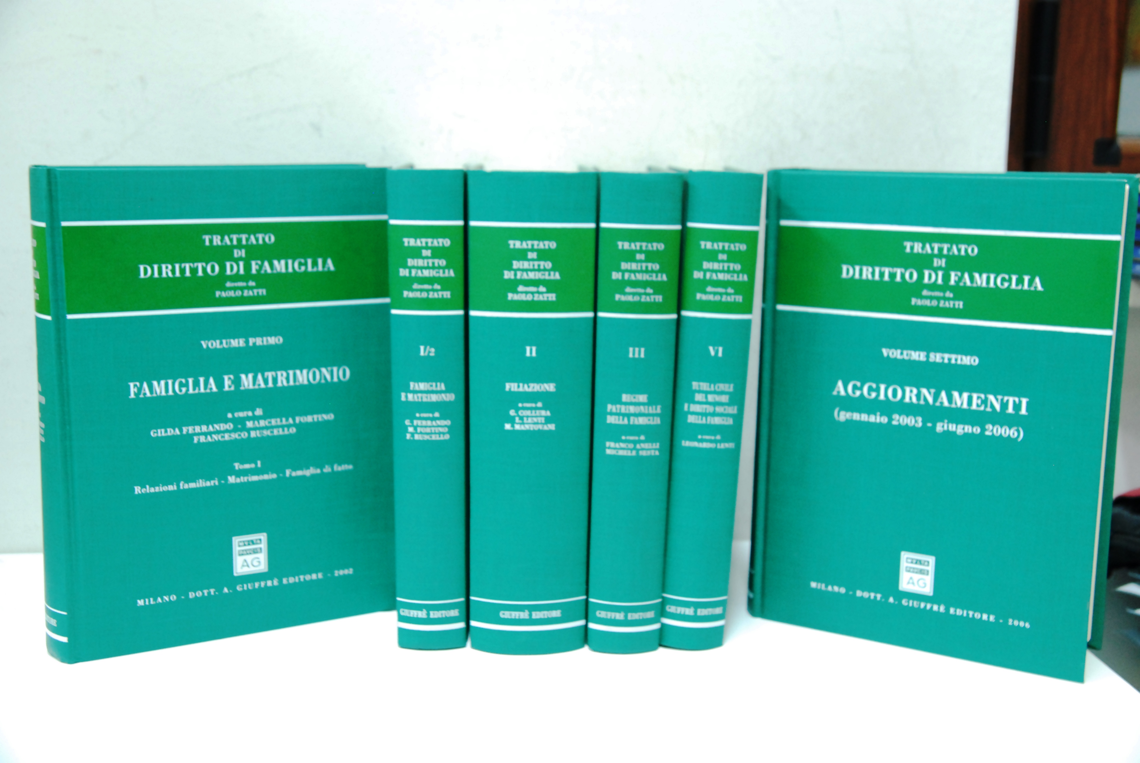 Trattato di Diritto di famiglia 5 VOLUMI: vol. 1, 1-2, …