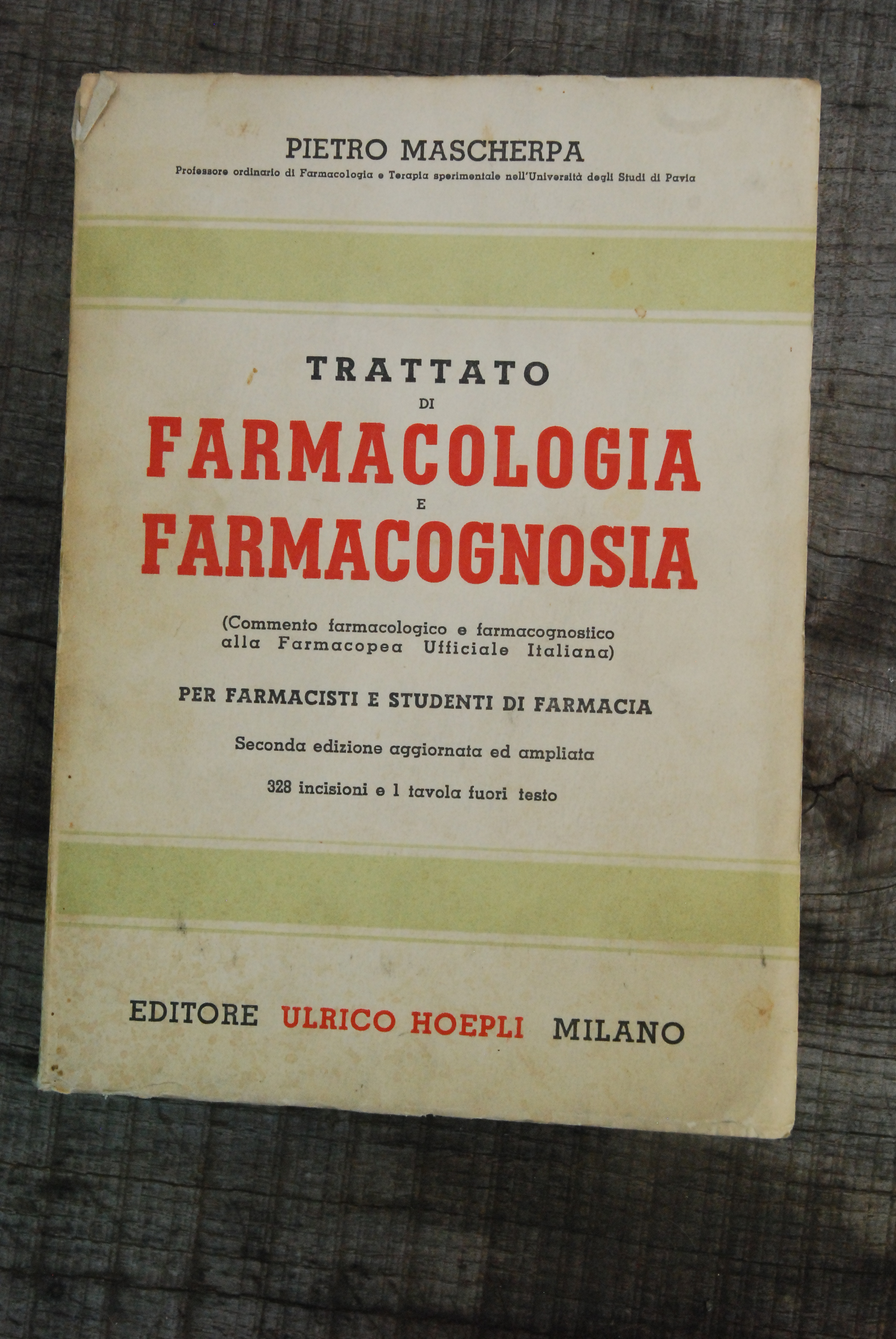 trattato di farmacologia farmacognosia