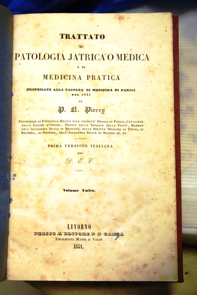 Trattato di Patologia Jatrica o Medica e di Medicina Pratica …