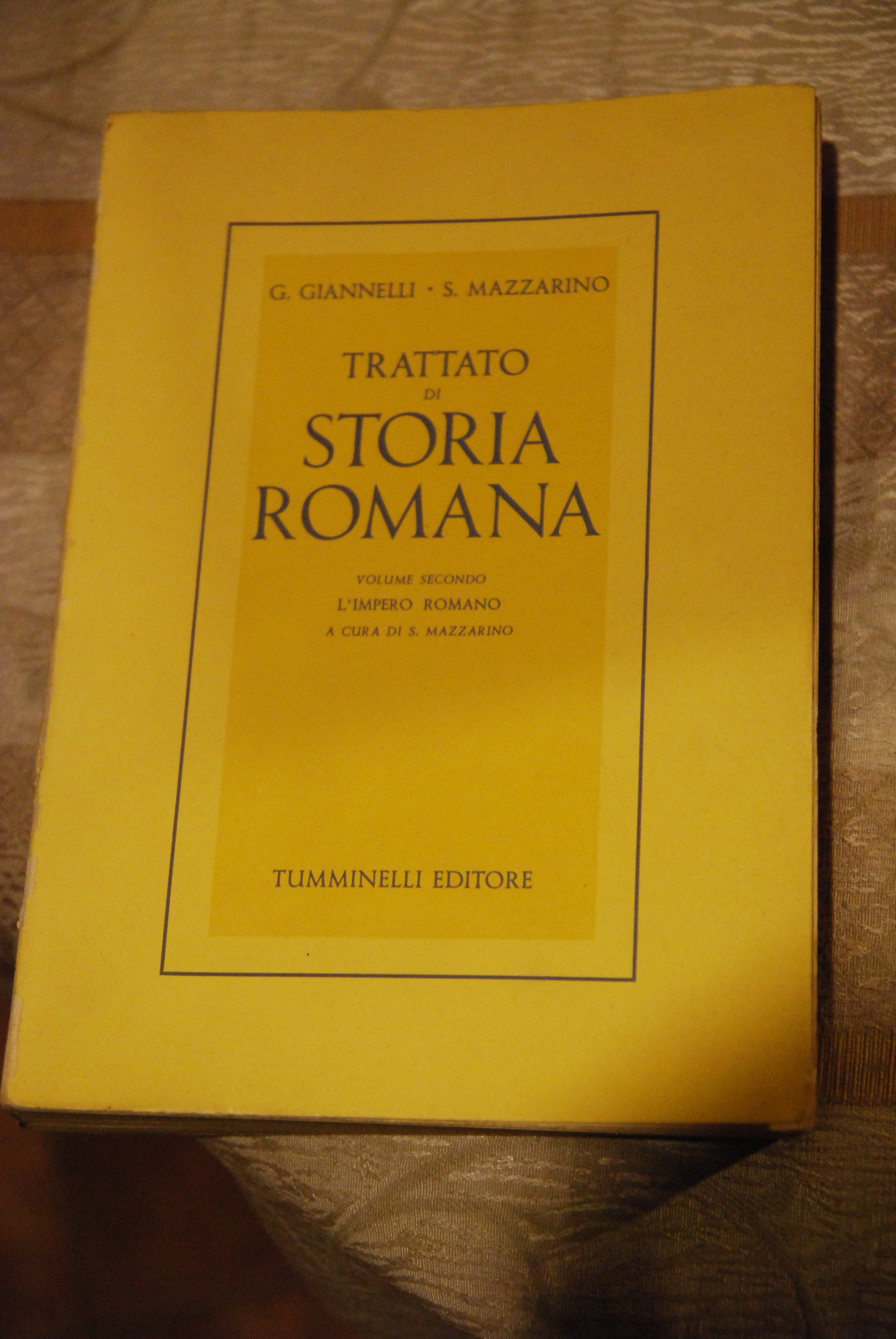 trattato di storia romana vol. secondo l'impero romano NUOVO