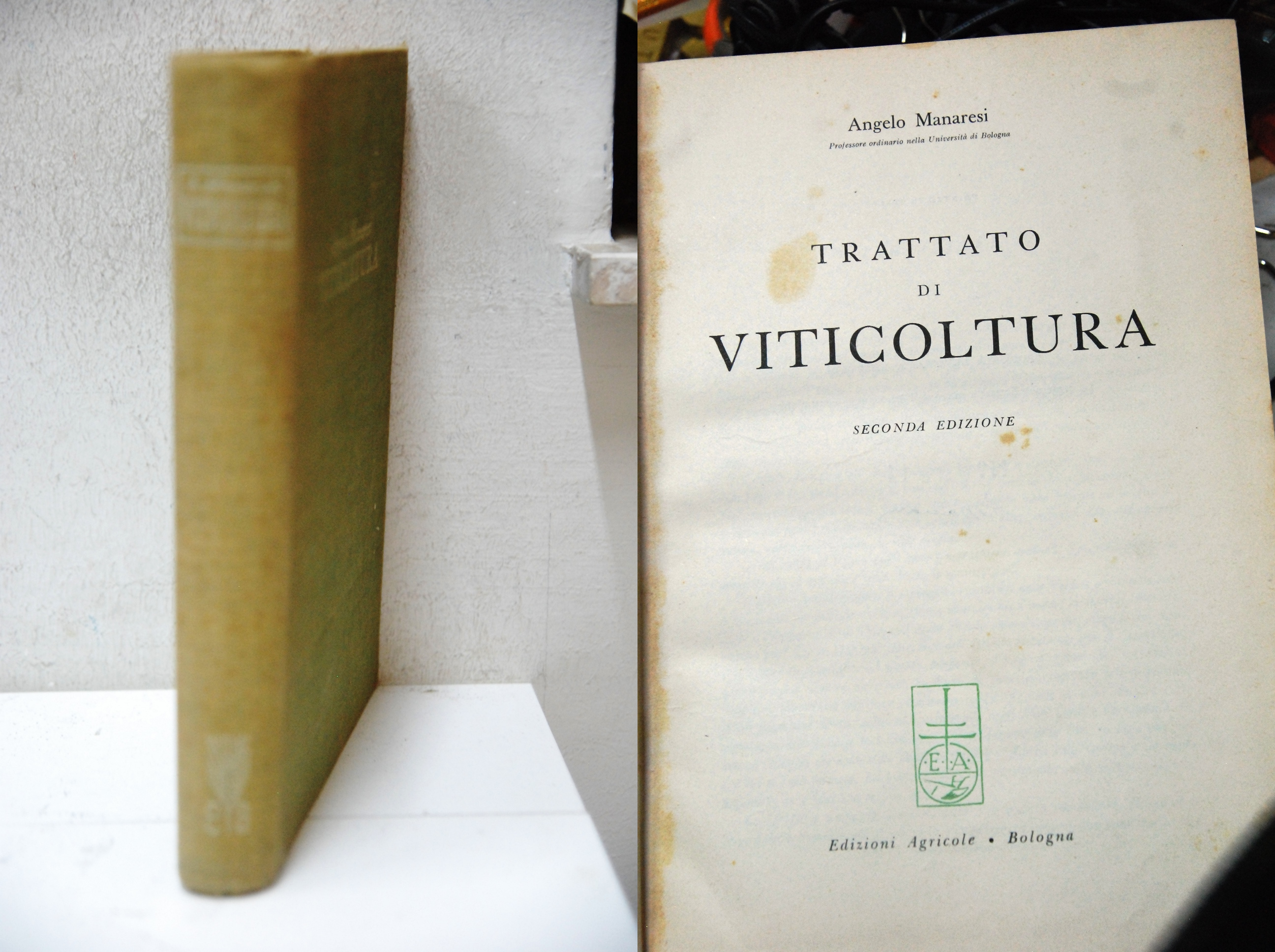 trattato di viticoltura cpl. ma senza sovracopertina