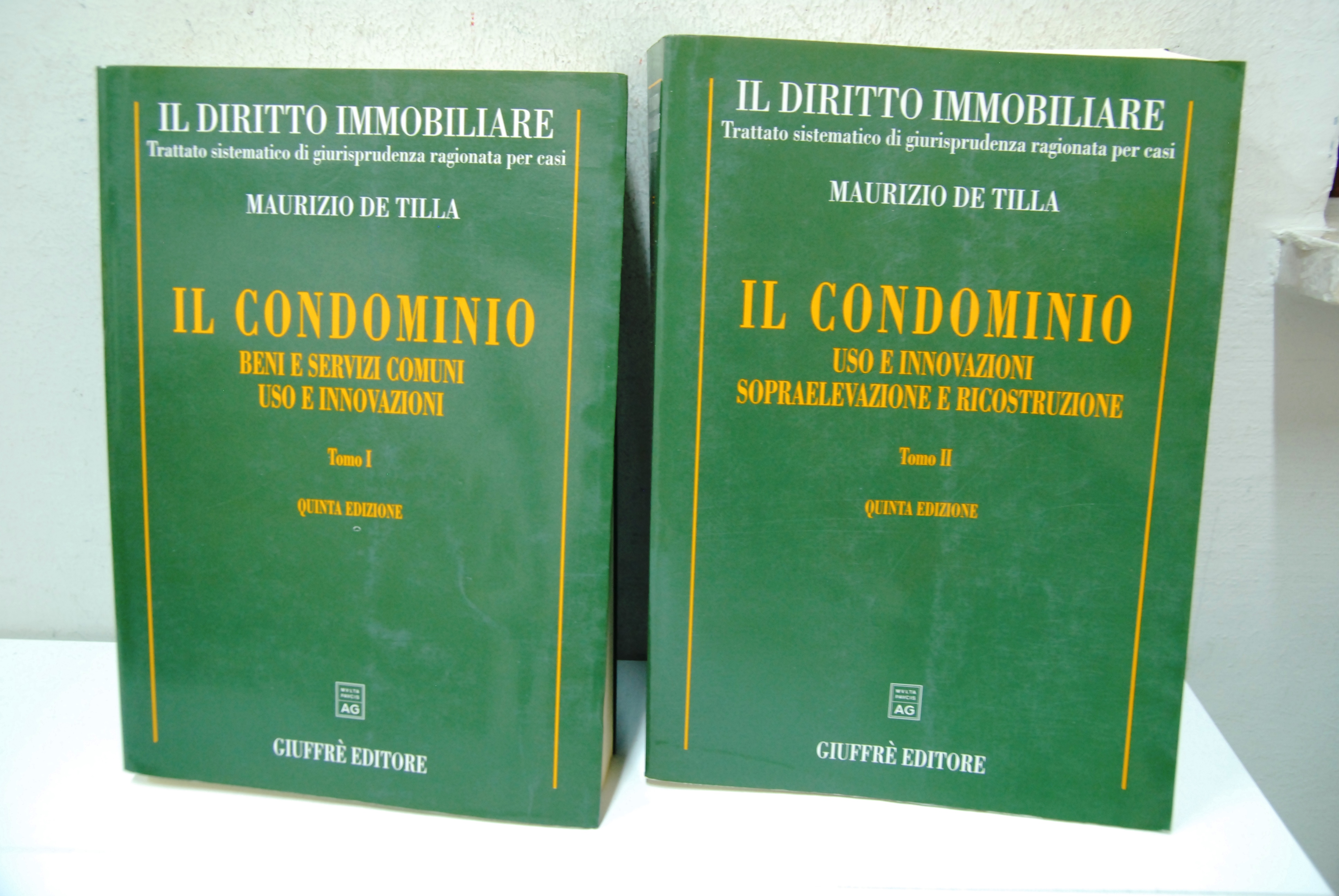 Trattato sistematico di giurisprudenza, il condominio 2 tomi completi, (I) …