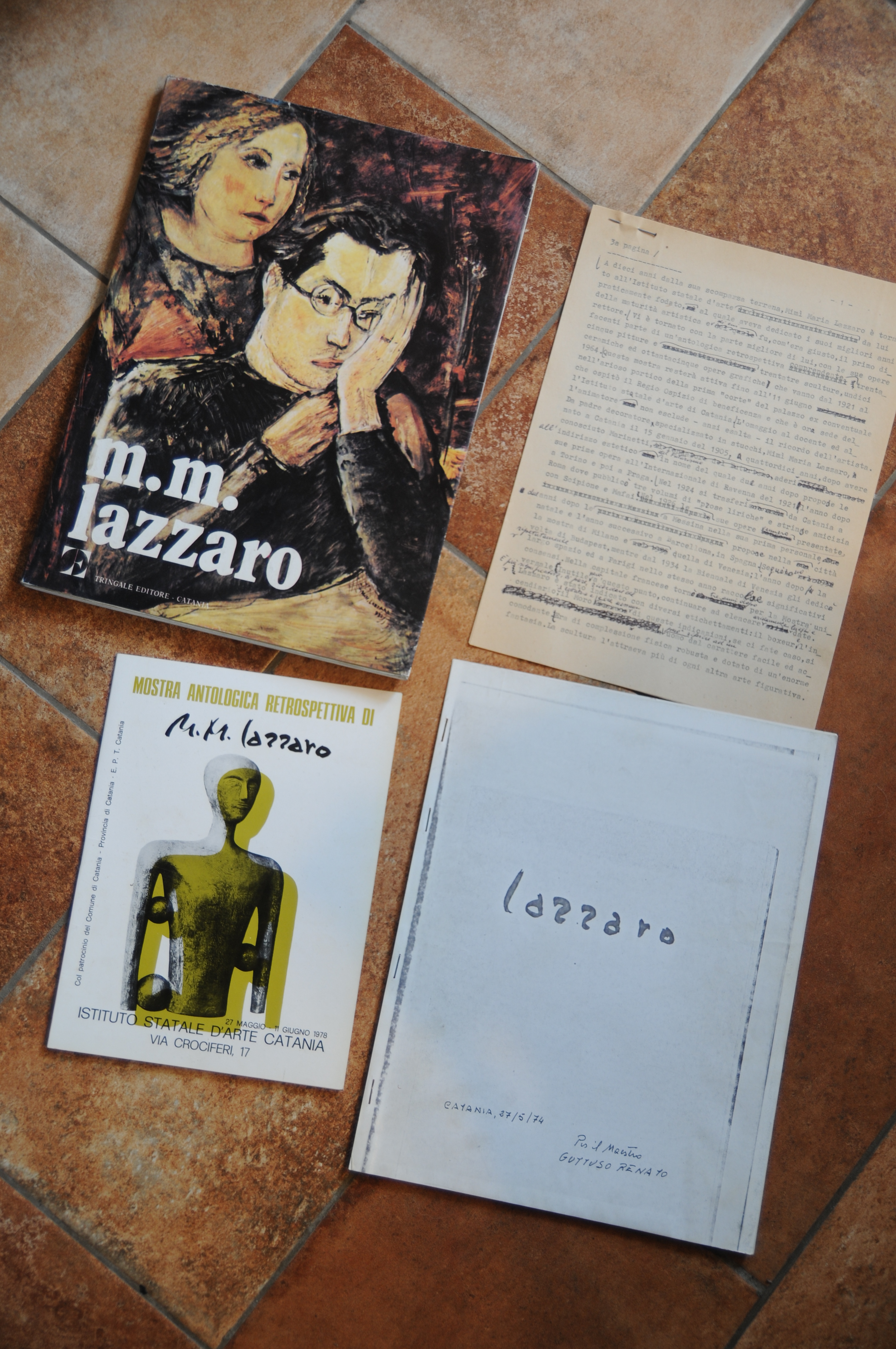 tringale editore 1978, articolo di giuliano consoli e altri docimenti