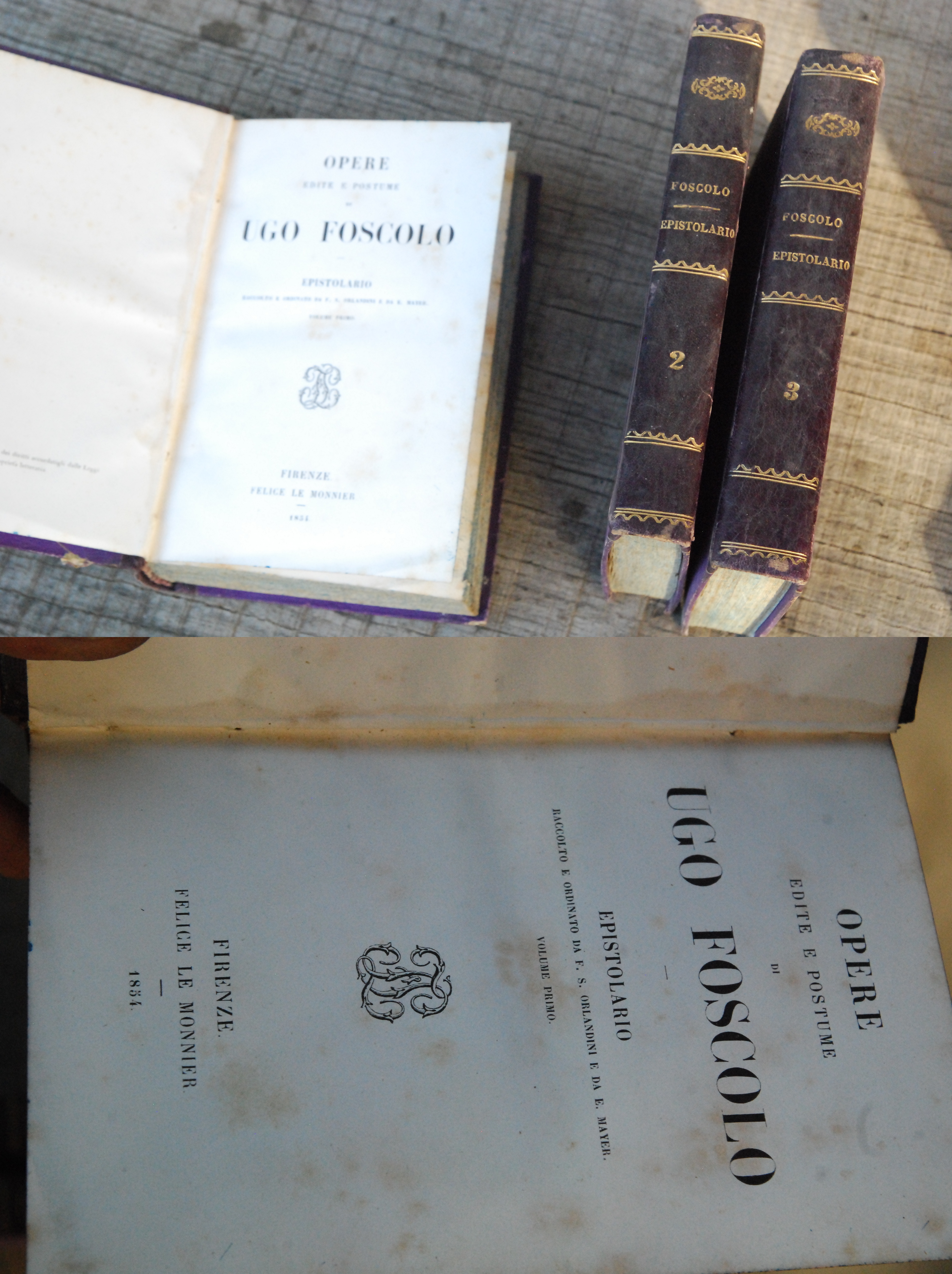 ugo foscolo OPERE edite e postume epistolario NUOVISSIMO