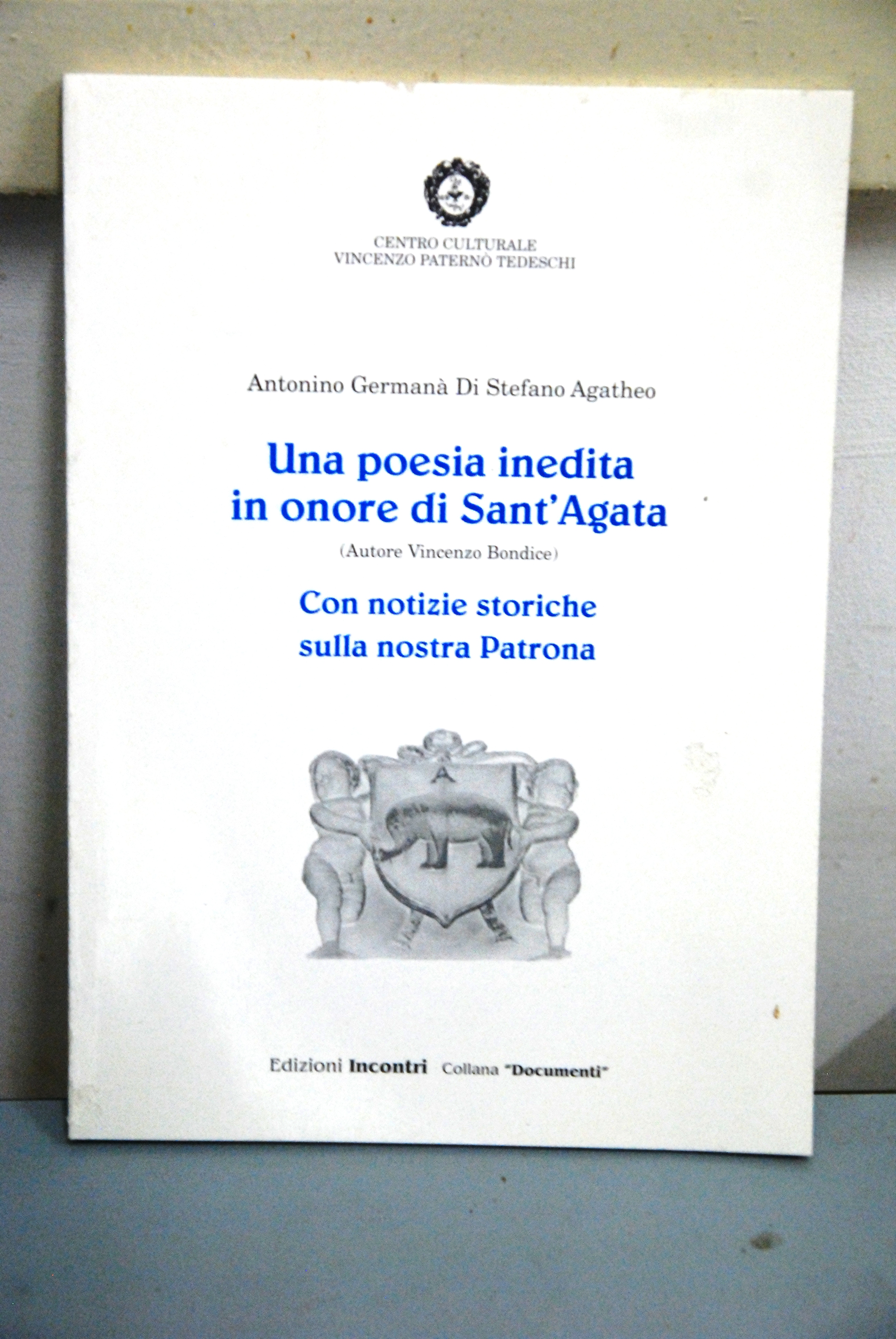 una poesia inedita in onore di sant'agata NUOVO