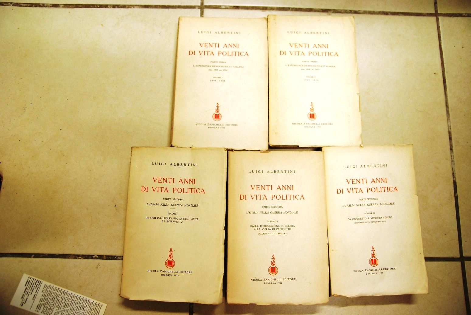 Venti anni di vita politica (6 voll.)