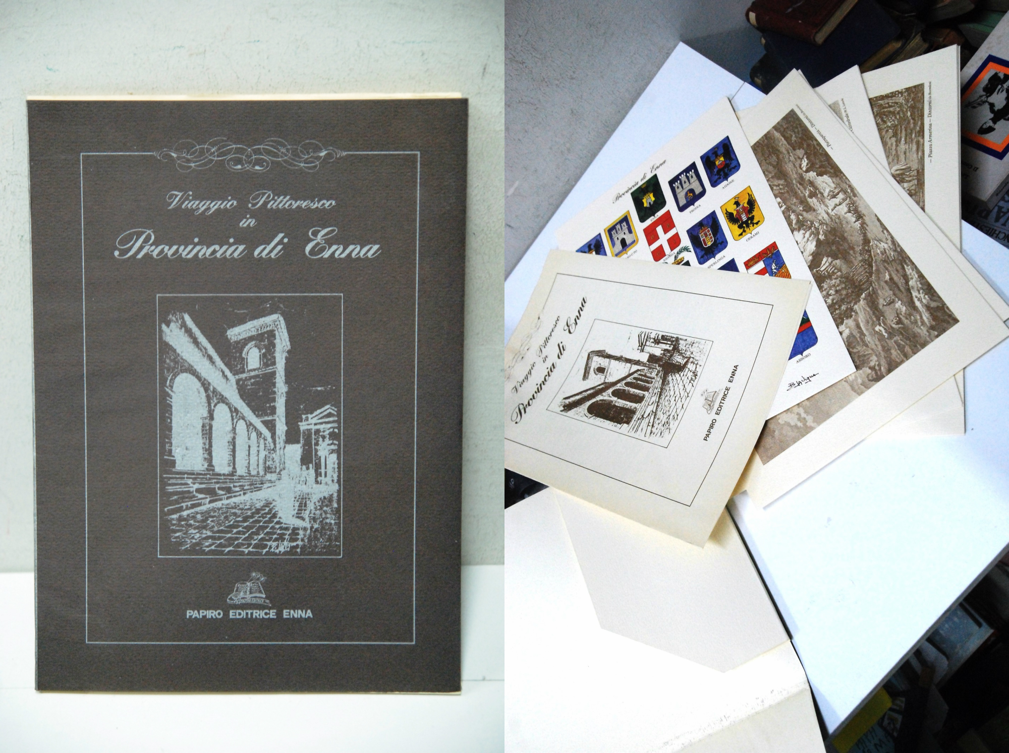 viaggio pittoresco in provincia di enna 12 illustrazioni (diverse copie) …