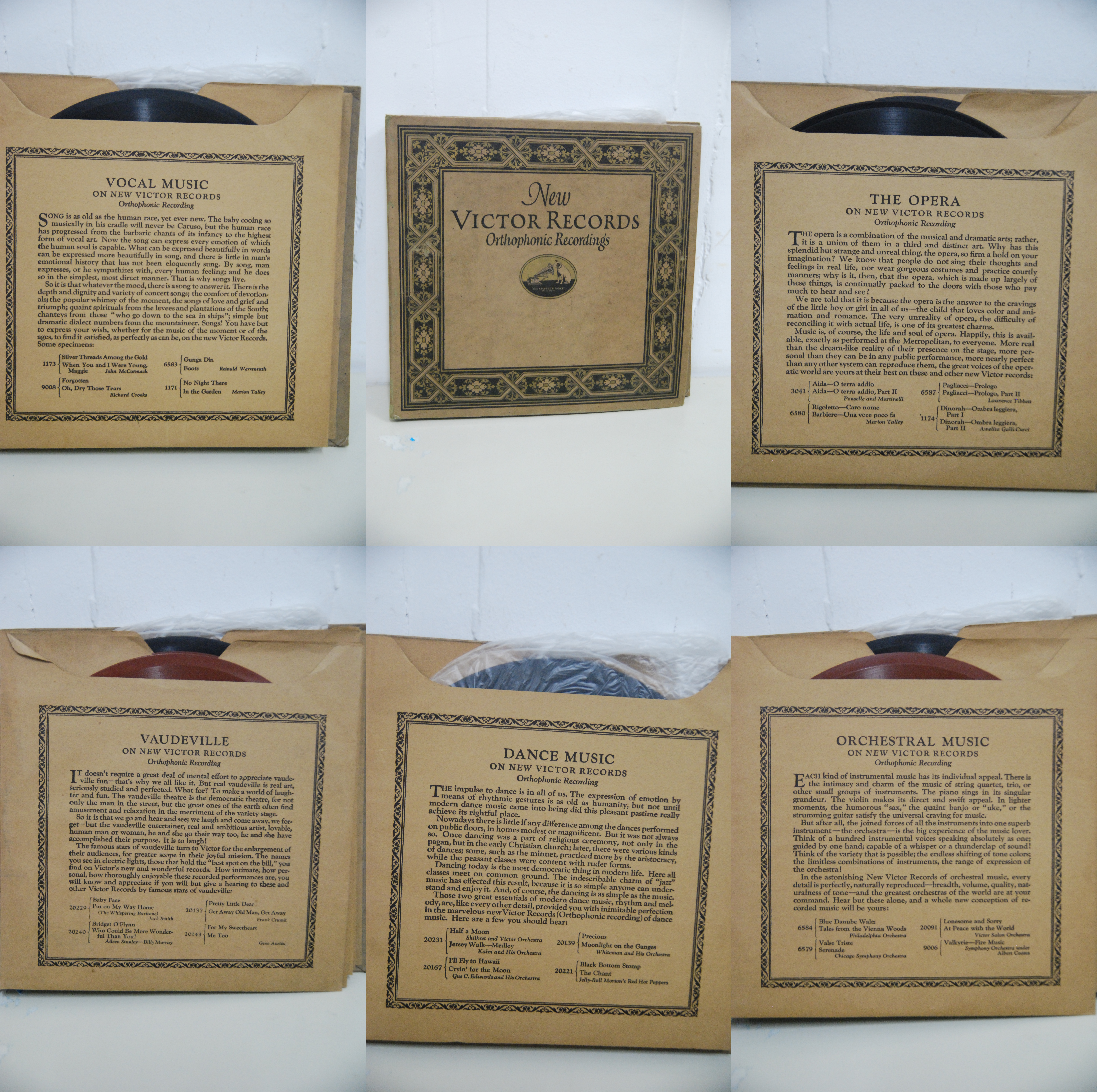 victor records orthophonic recordings e band music