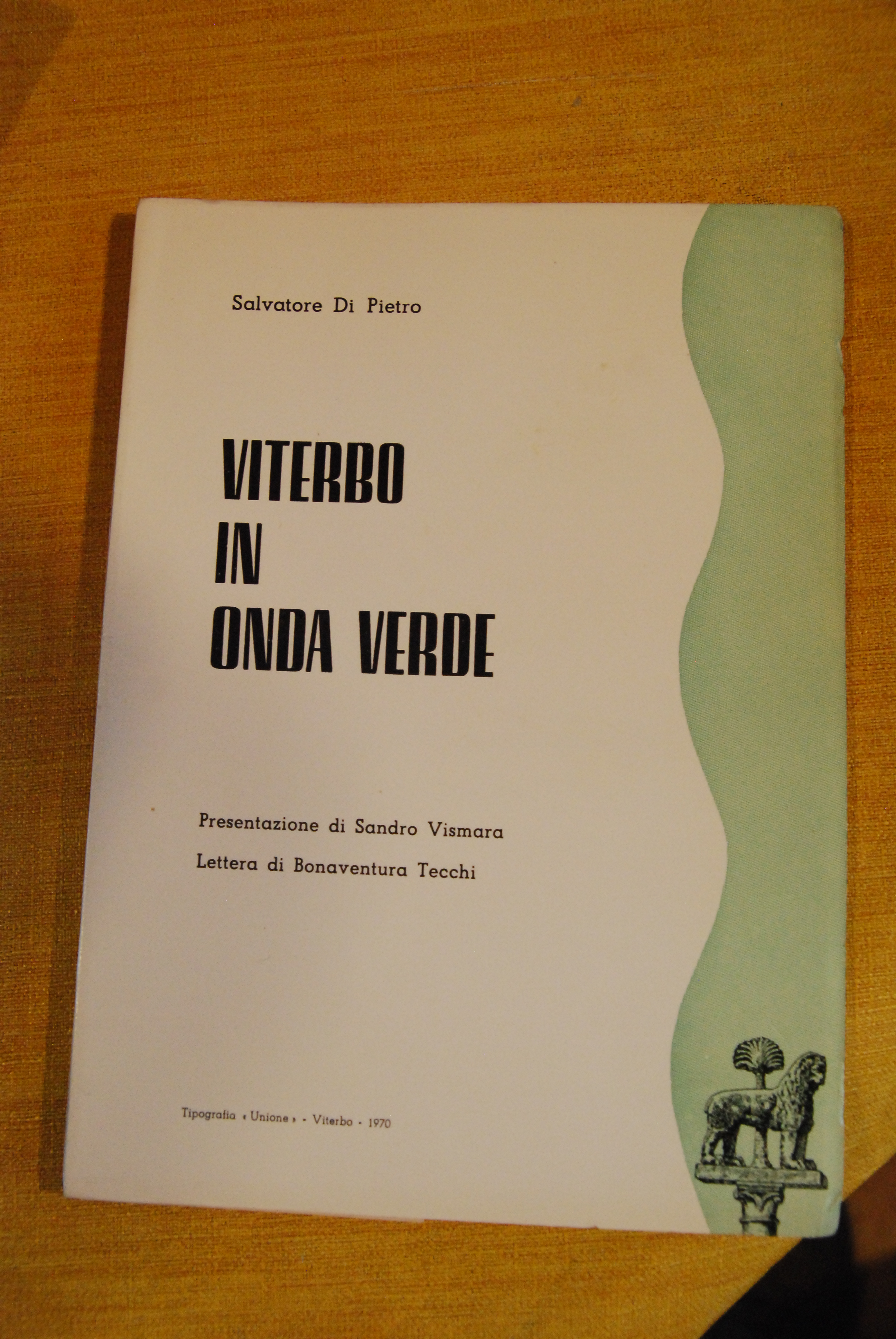 viterbo in onda verde autografato con dedica NUOVO