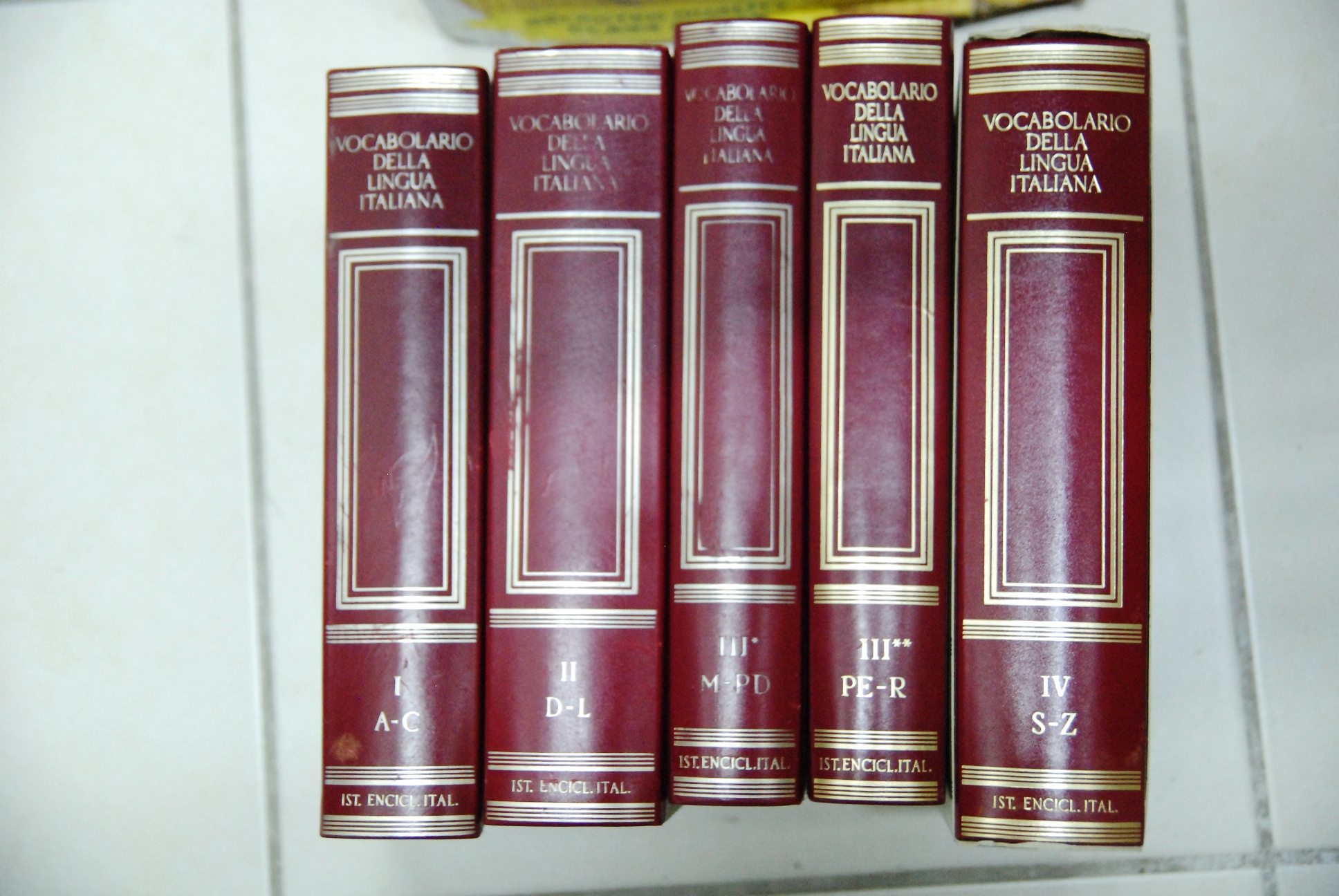 vocabolario della lingua italiana NUOVO 5 voll. opera cpl.