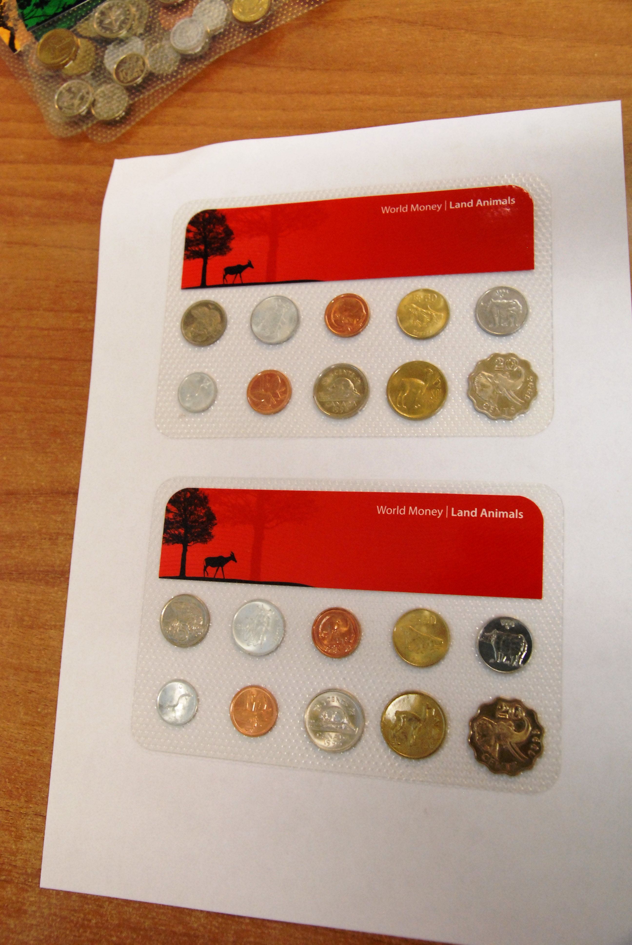 world money coin coins land animals 2 set nuovi prezzo …