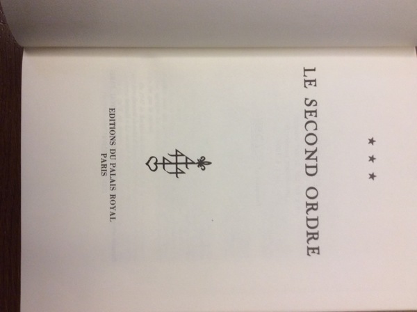 LE SECOND ORDRE.
