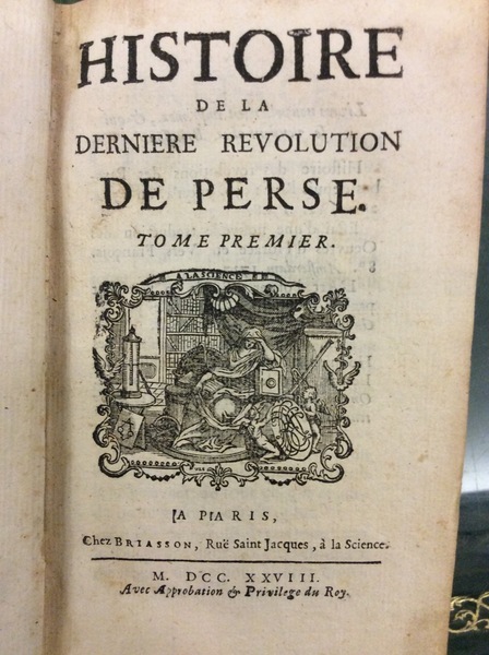 HISTOIRE DE LA DERNIERE REVOLUTION DE PERSE.