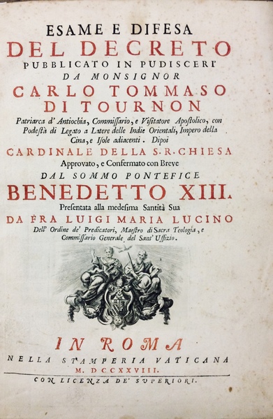 ESAME E DIFESA DEL DECRETO PUBBLICATO IN PUDISCERI' DA MONSIGNOR …