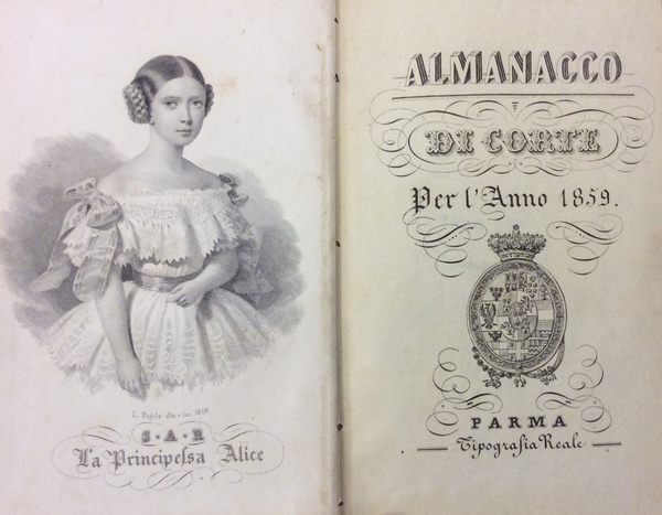 ALMANACCO DI CORTE PER L'ANNO 1859.