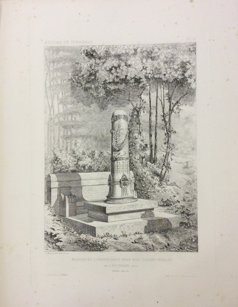 RECUEIL DES TOMBEAUX LES PLUS REMARQUABLES EXECUTES DE NOS JOURS …