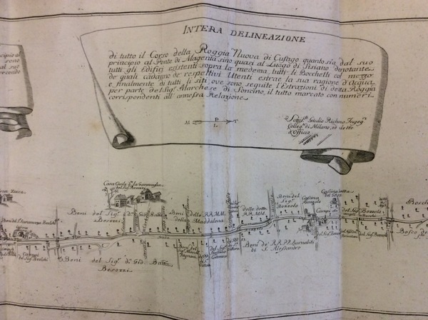 DELINEAZIONE, E RELAZIONE FATTA DALL'INGEGNERE COLLEGIATO DI MILANO GIULIO RICCHINO, …