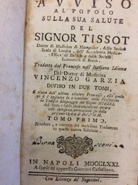 AVVISO AL POPOLO SULLA SUA SALUTE e CONTINUAZIONE DELL'AVVISO... - …