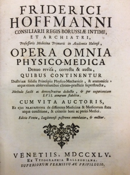 MEDICINAE RATIONALIS SYSTEMATICAE.