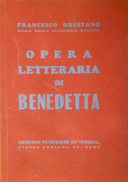 OPERA LETTERARIA DI BENEDETTA.