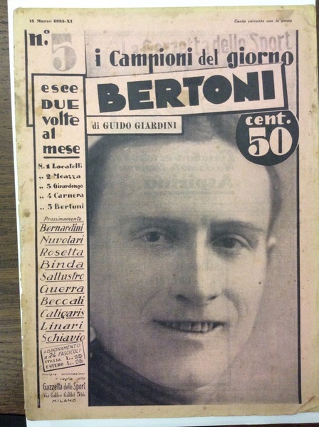 BERTONI - I CAMPIONI DEL GIORNO. - Esce due volte …