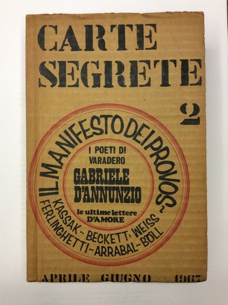 CARTE SEGRETE. ANNO I - APRILE-GIUGNO 1967 - N. 2. …