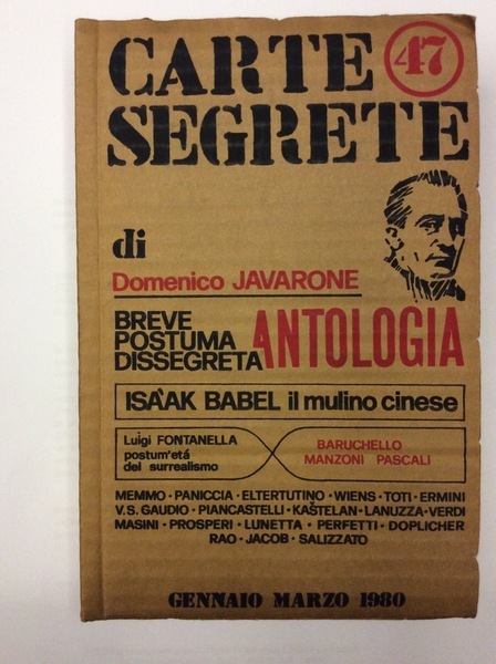 CARTE SEGRETE. ANNO XIV - SETTEMBRE 1980 - N. 47. …