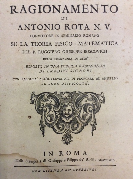 RAGIONAMENTO DI ANTONIO ROTA N.V. CONVITTORE IN SEMINARIO ROMANO SU …