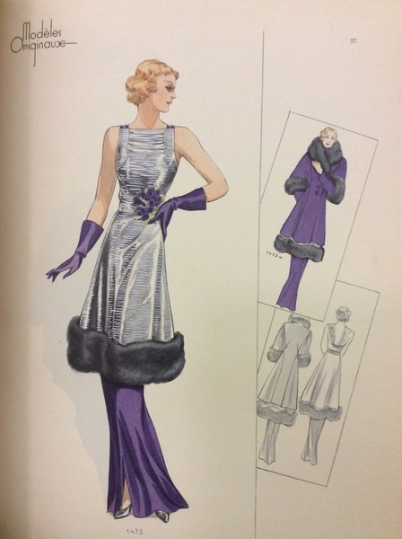 BEAUX-ARTS DES MODES. - Modèles originaux. Hiver 1936 -37. Publication …