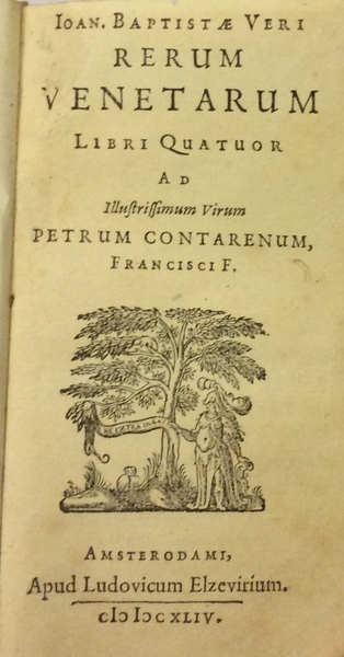 RERUM VENETARUM. - Ibri quatuor.