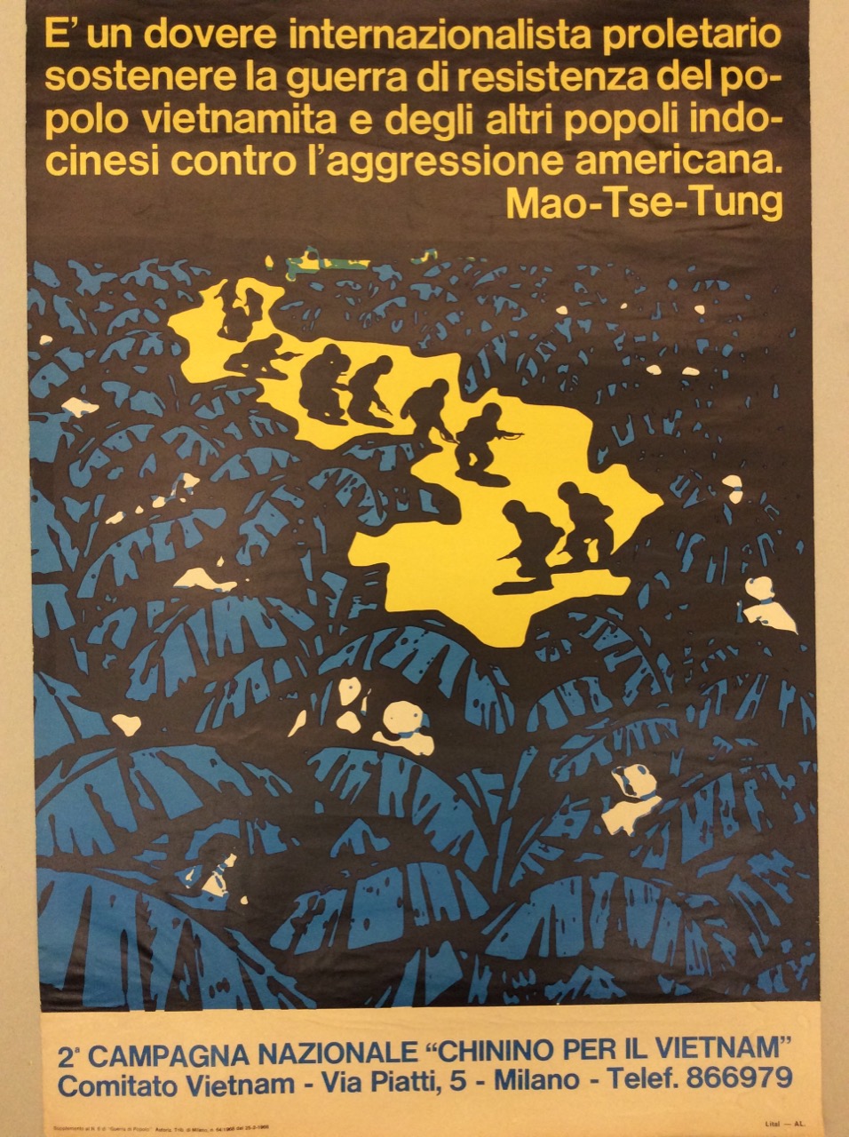 2a (SECONDA) CAMPAGNA NAZIONALE "CHININO PER IL VIETNAM". - Supplemento …