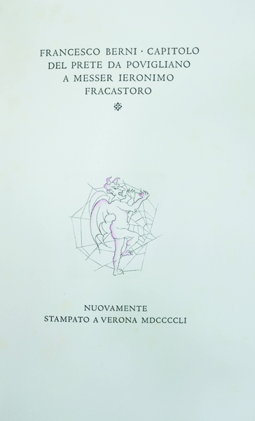 CAPITOLO DEL PRETE DA POVIGLIANO A MESSER IERONIMO FRACASTORO.