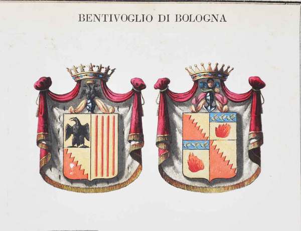 BENTIVOGLIO DI BOLOGNA. - Famiglie celebri italiane.