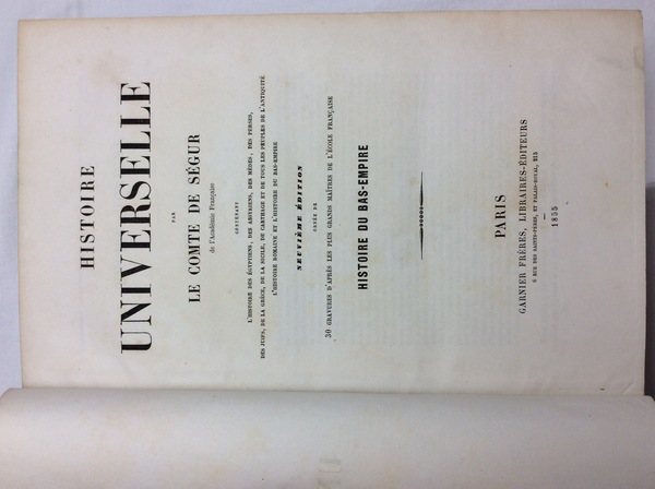 HISTOIRE UNIVERSELLE.