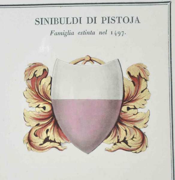 SINIBULDI DI PISTOIA. - Famiglie celebri italiane.