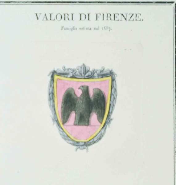 VALORI DI FIRENZE. - Famiglie celebri italiane.