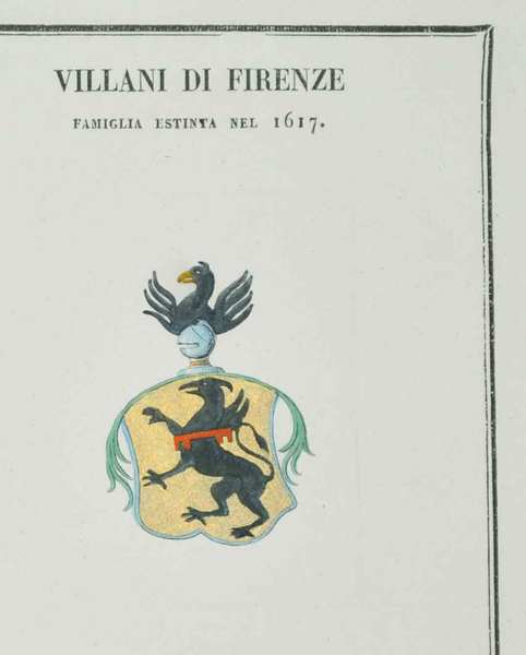VILLANI DI FIRENZE. - Famiglie celebri italiane.