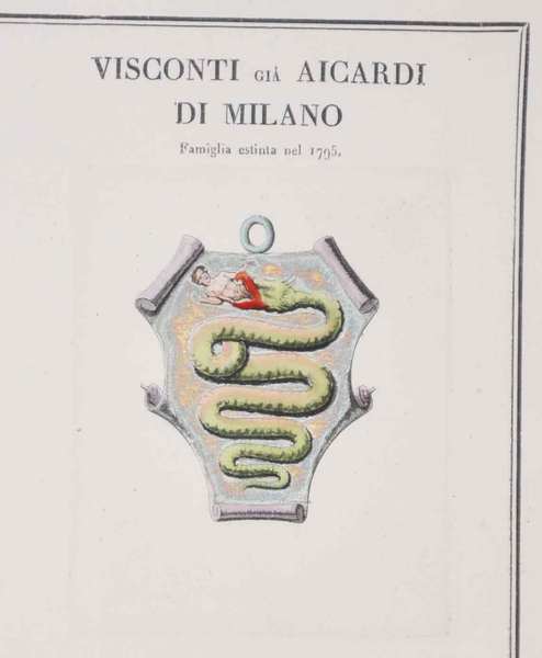 VISCONTI GIA' AICARDI DI MILANO. - Famiglie celebri italiane.