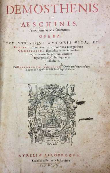 DEMOSTHENIS ET AESCHINIS PRINCIPUM GRAECIAE ORATORUM OPERA.