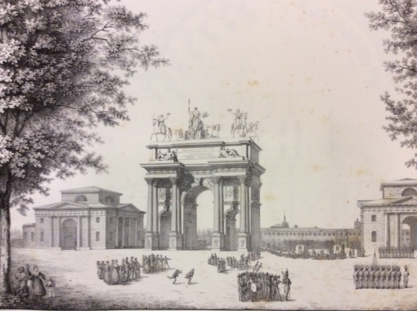 ILLUSTRAZIONE DELL'ARCO DELLA PACE IN MILANO. - Dedicato a Sua …